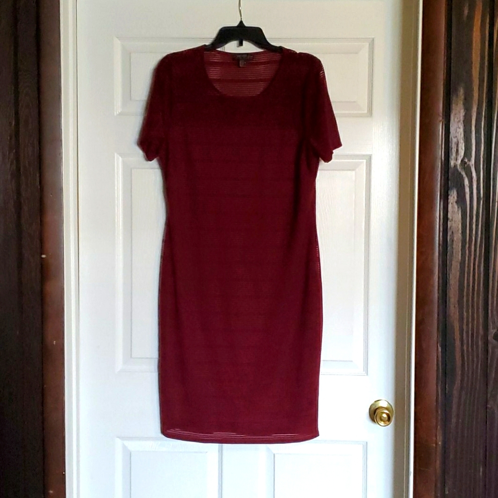Forever 21+ Burgundy Body Con Dress